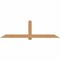 Ekena Millwork Eugene Smooth Timber Gable Bracket, Western Red Cedar, 96"W x 28"H x 1 1/2"D x 5 1/2"F, 7/12 Pitch GBW096X28X0206EUG00SWR - alternate 1
